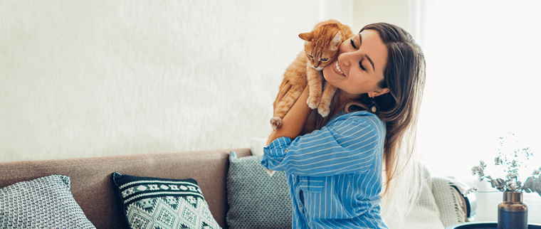 chat et maître